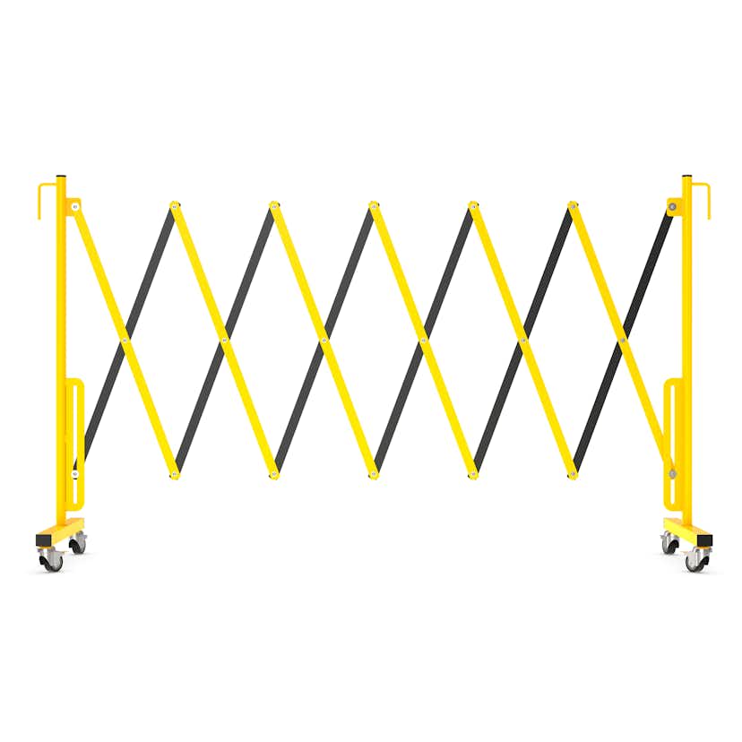 Avgränsare R&R Solutions Expanderbar Mobil Gul/Svart