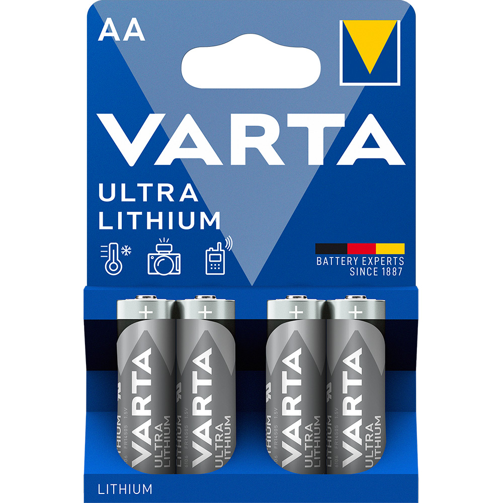 Batteri VARTA Ultra Litium LR06/AA 4-Pack