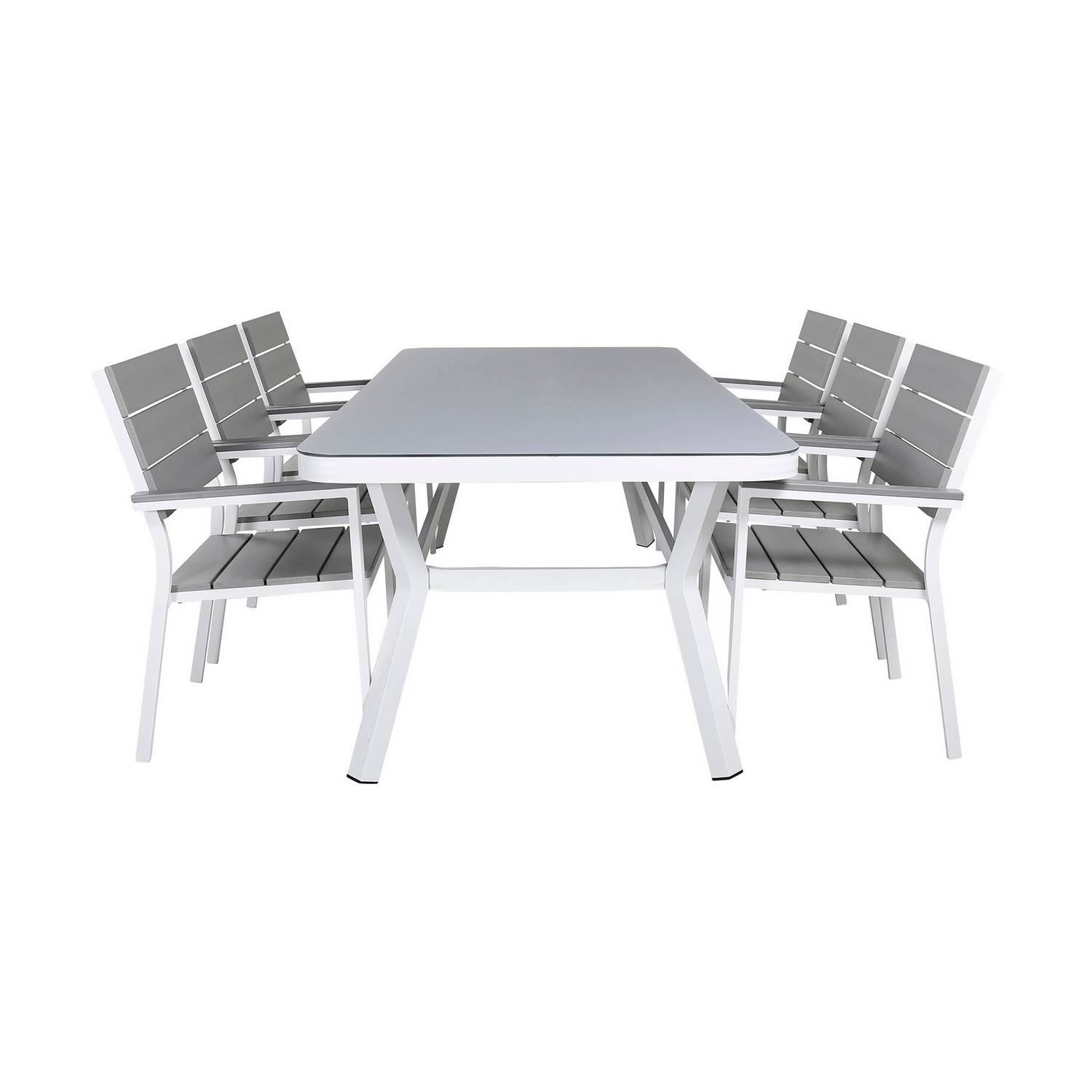 Matgrupp Venture Home Virya Matgrupp Utomhus 200cm med 6 Levels Stapelbara Matstolar