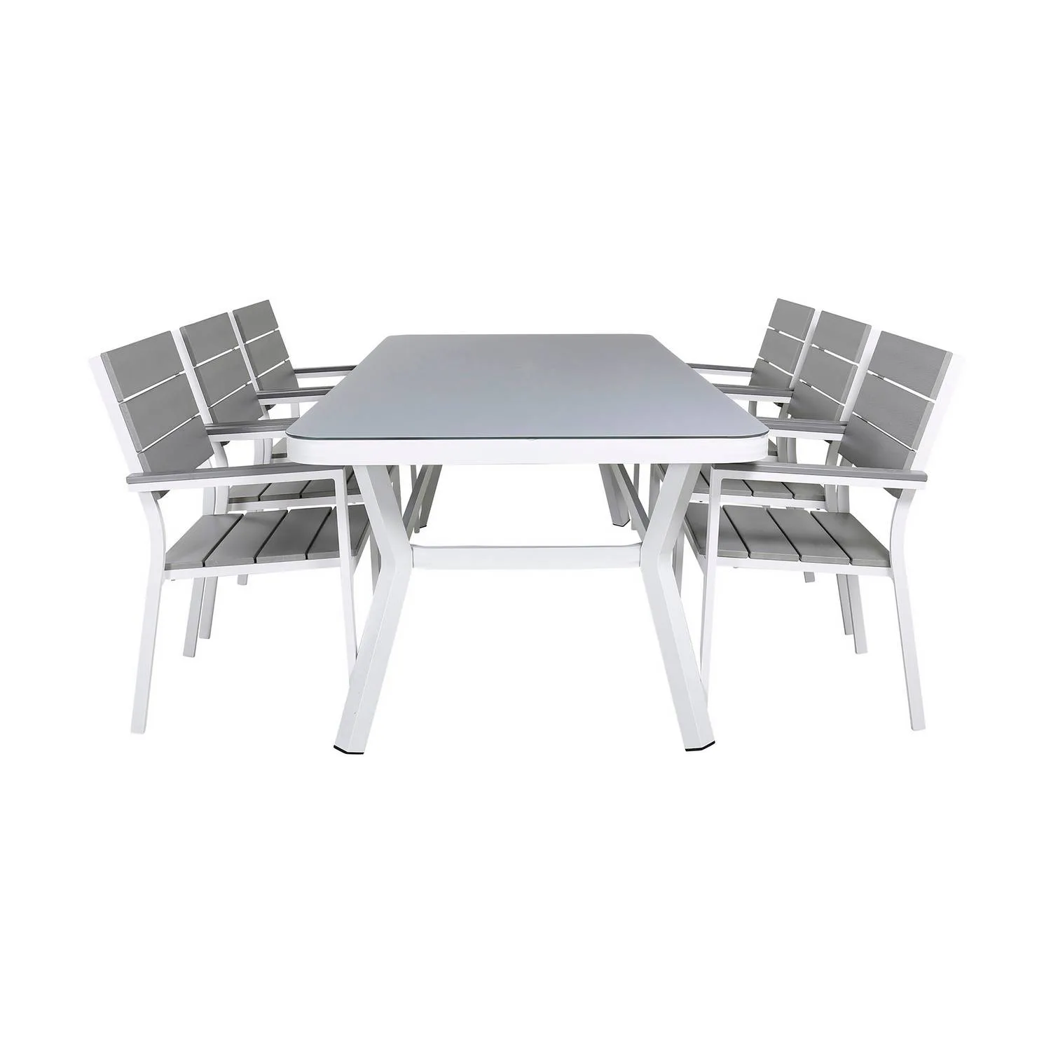 Matgrupp Venture Home Virya Matgrupp Utomhus 200cm med 6 Levels Stapelbara Matstolar