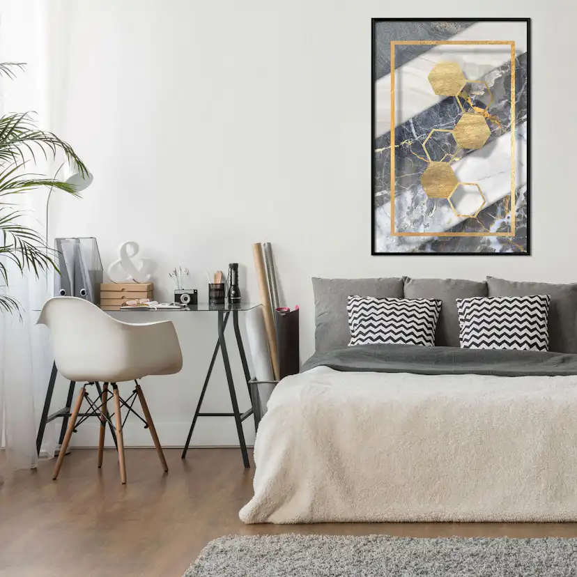 Poster Artgeist Affisch Geometric Chain