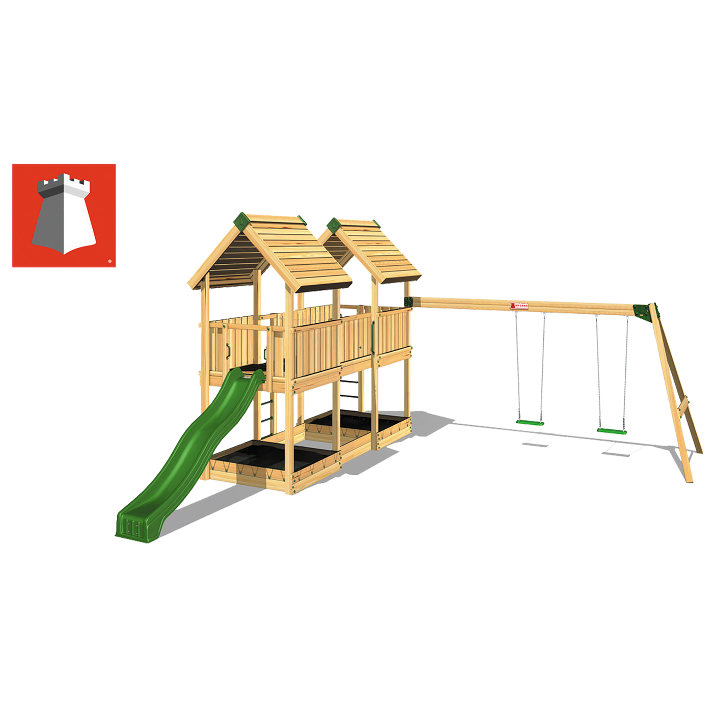 Klätterställning Hy-Land Projekt 4 + Swingmodul