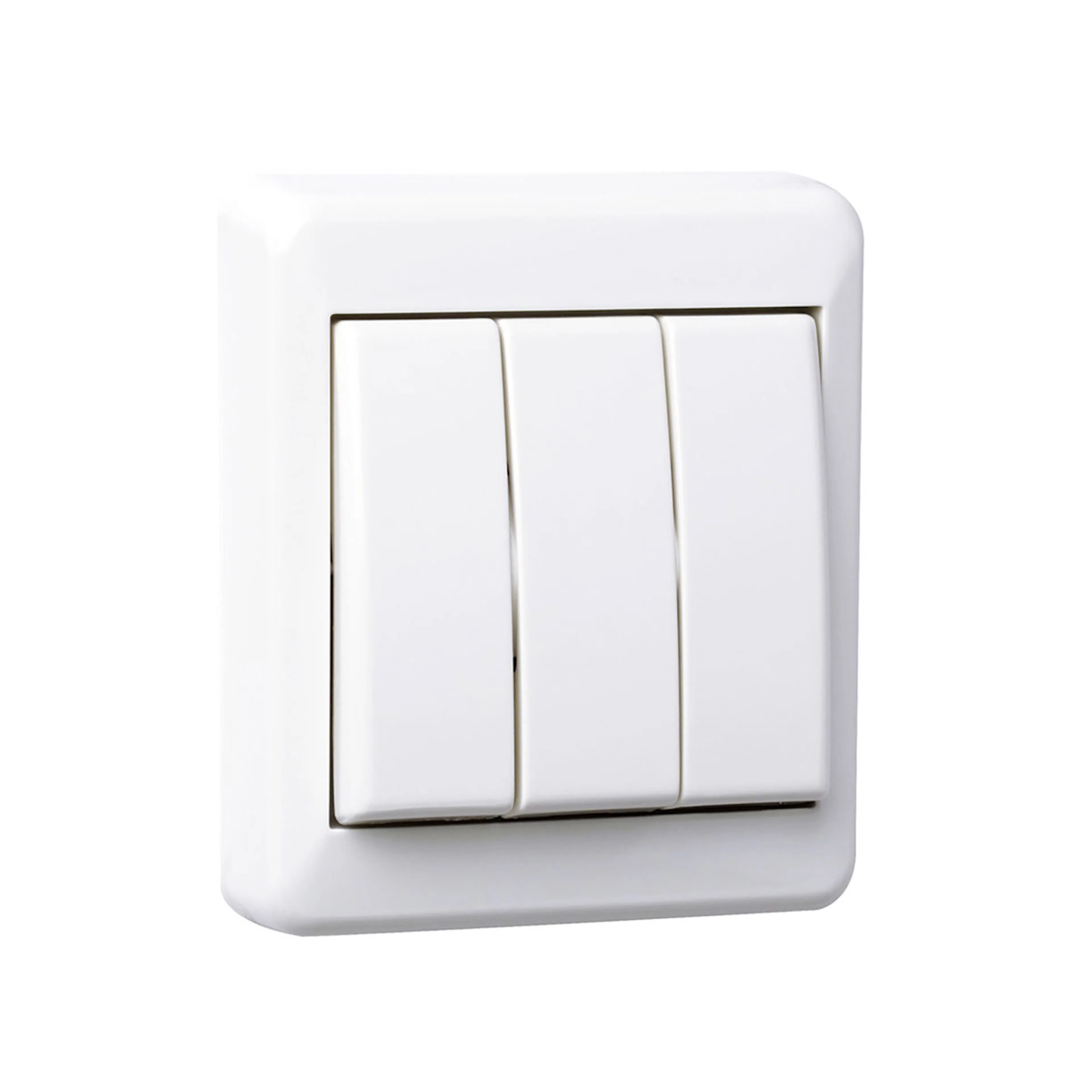 Strömbrytare Elko 3x1-Pol För utanpåliggande montage RS Renvit