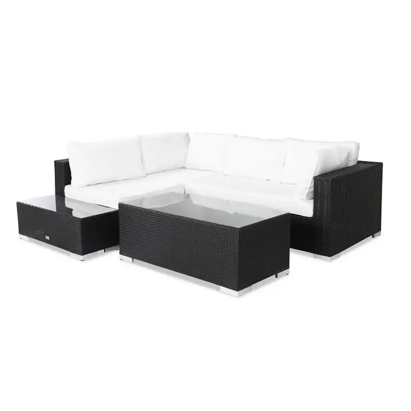 Loungegrupp Comfort Garden Bahamas 4-sits med Avslut och Bord Utomhus
