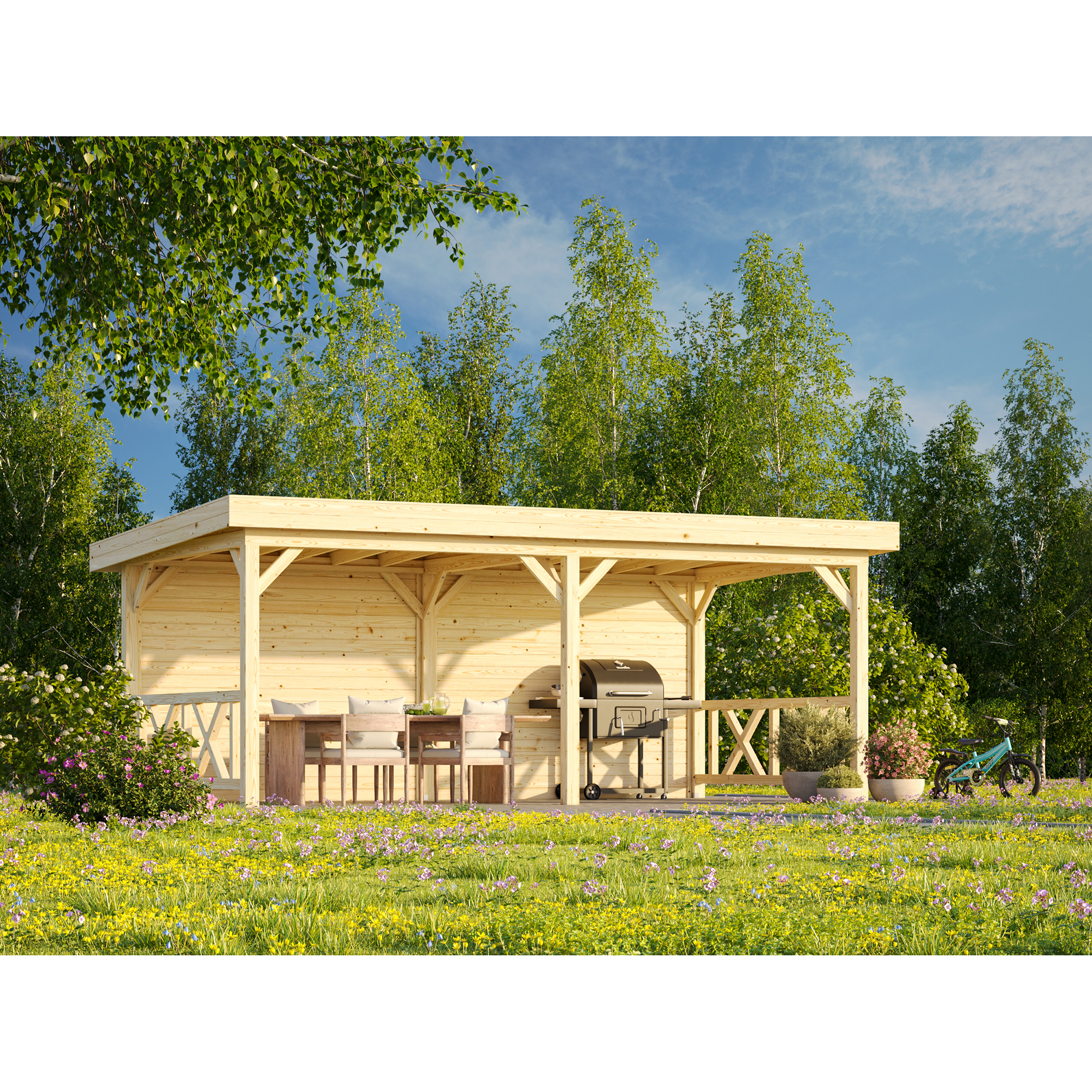 Lenna 16,6 m2 Set 308 WTDIP Behandling: Impregnerad transparent