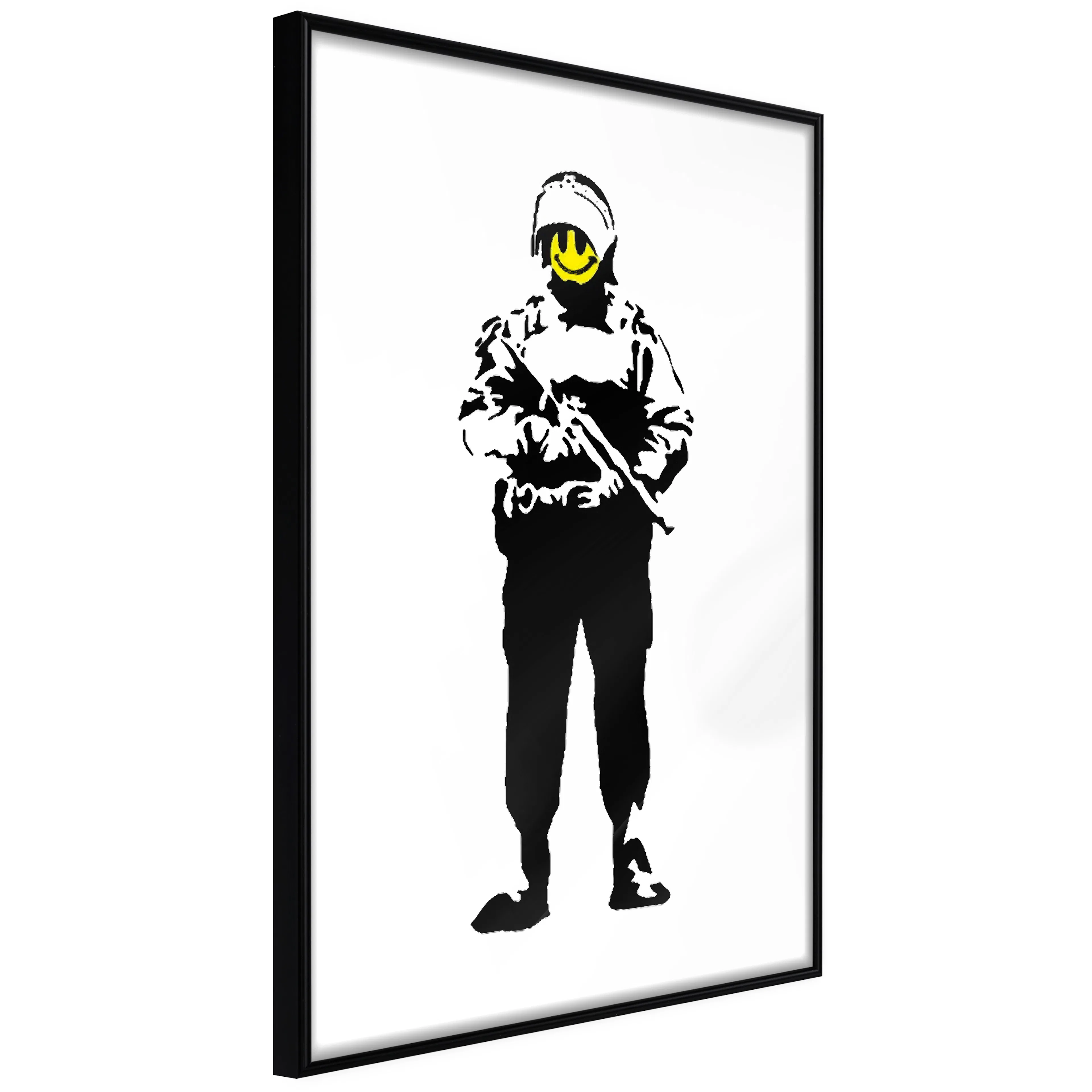 Affisch - Smiling Policeman [Poster] 40x60 Svart ram, 40x60 cm