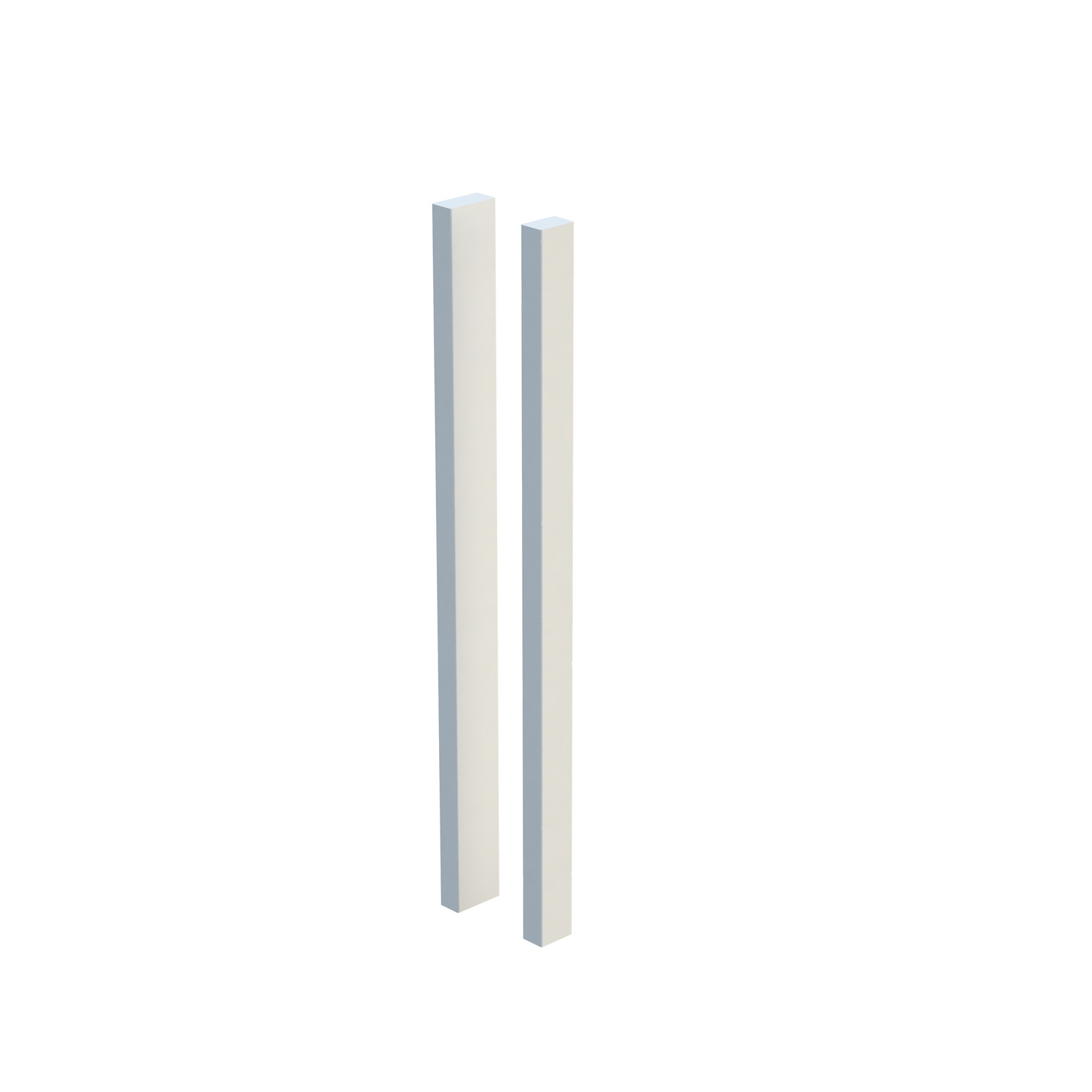 Post for terrace fence 45x90x1200 mm Vitmålad, 45x90 mm