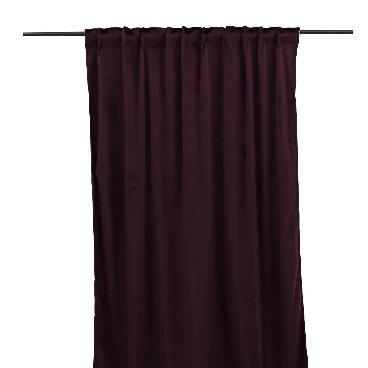Mary Curtain Polyester/velvet - Plum - 135*250 - Multi band Plum