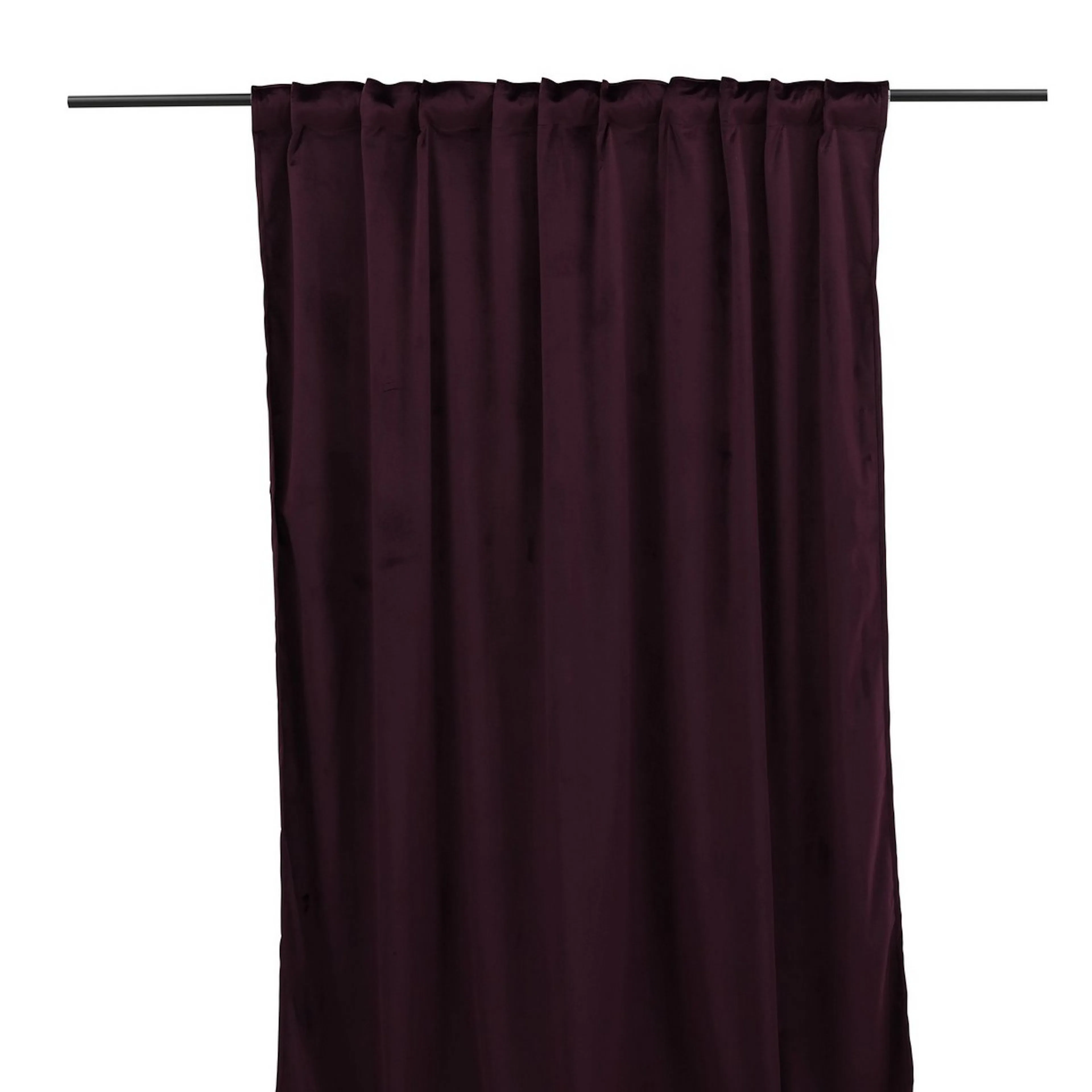 Mary Curtain Polyester/velvet - Plum - 135*250 - Multi band Plum