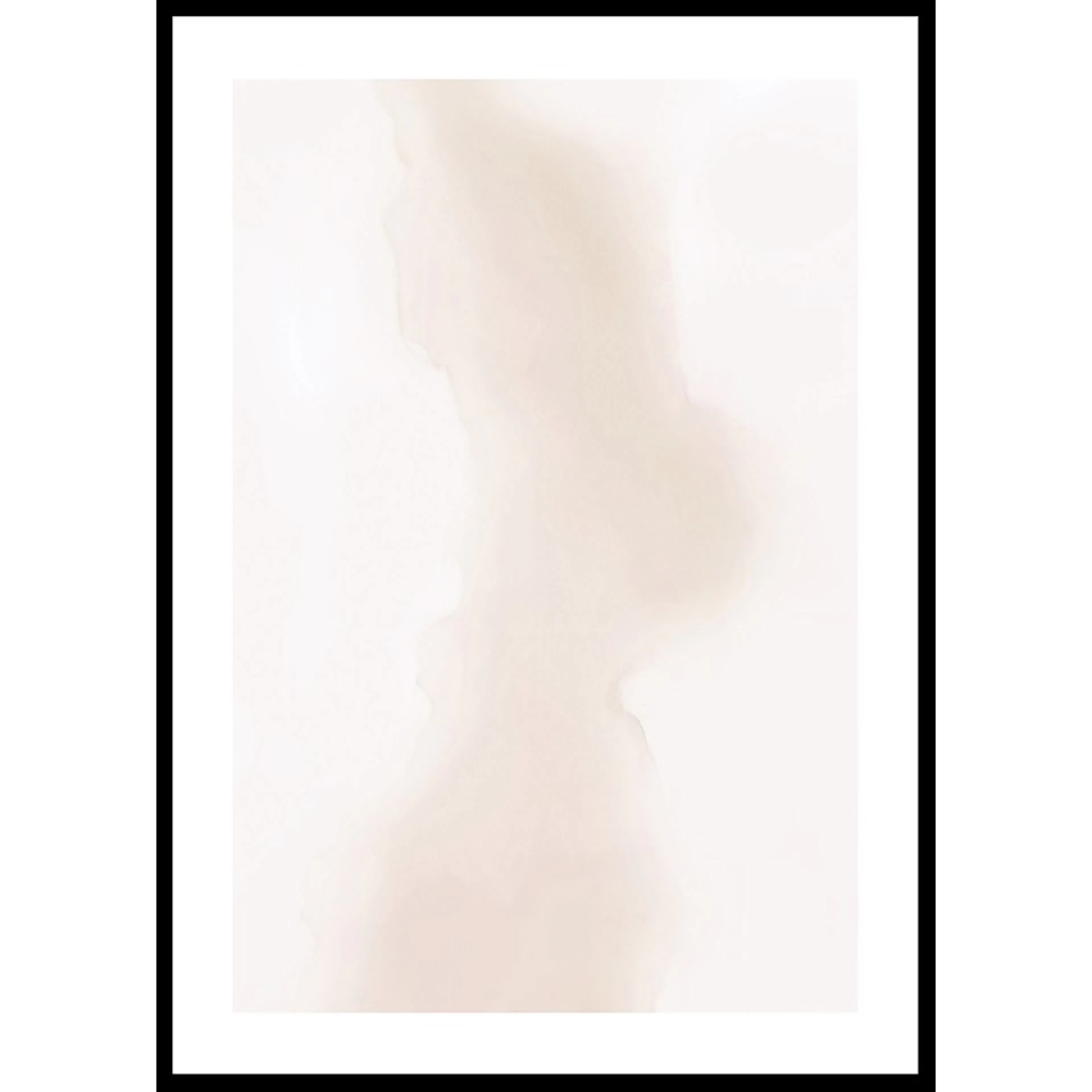 Poster Gallerix Watercolor Faded Brown No1