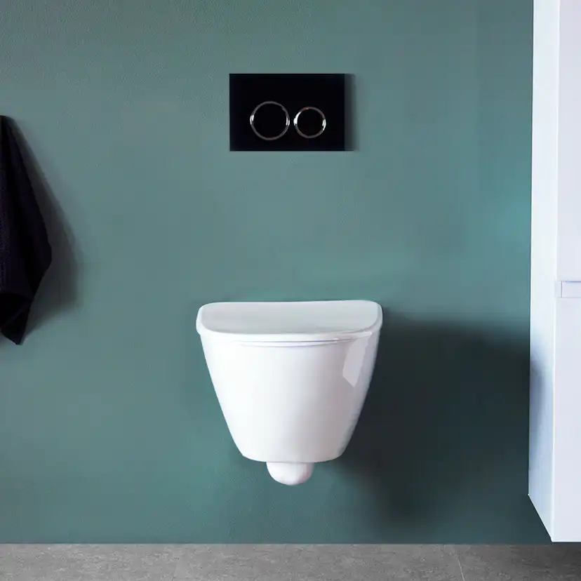 Toalettstol Bathlife Spola Vägghängd inkl Fixtur
