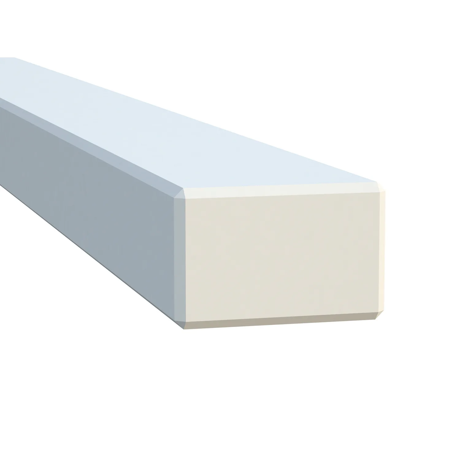 Post for terrace fence 45x90x1200 mm Vitmålad, 45x90 mm