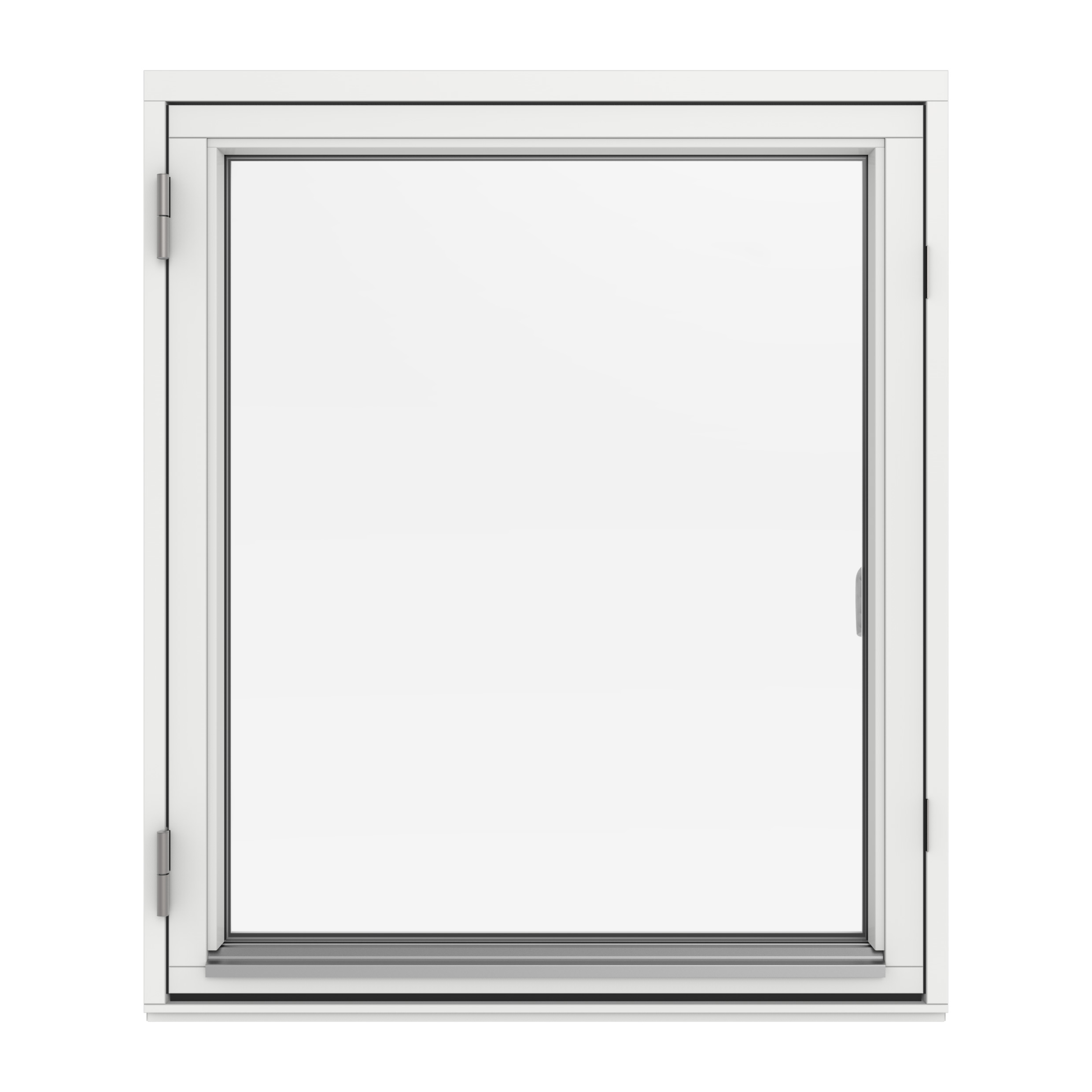 Sidohängt Fönster Outline 3-Glas Trä