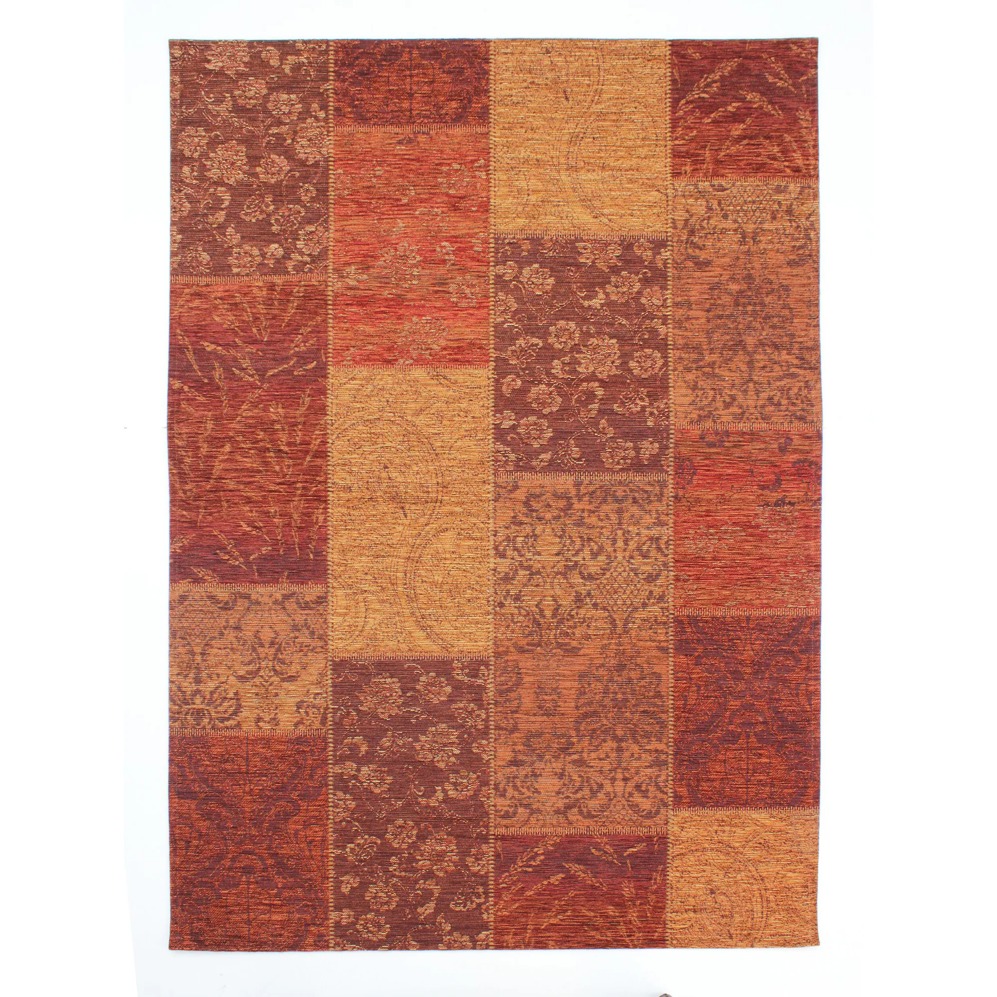 PATCHWORK CHENILLE Orange 120X170 Orange, 120x170 cm