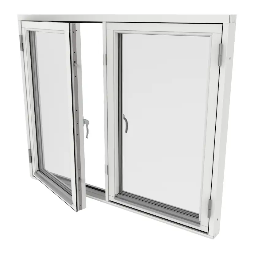 Sidohängt Fönster Outline 3-Glas Trä 2-Luft