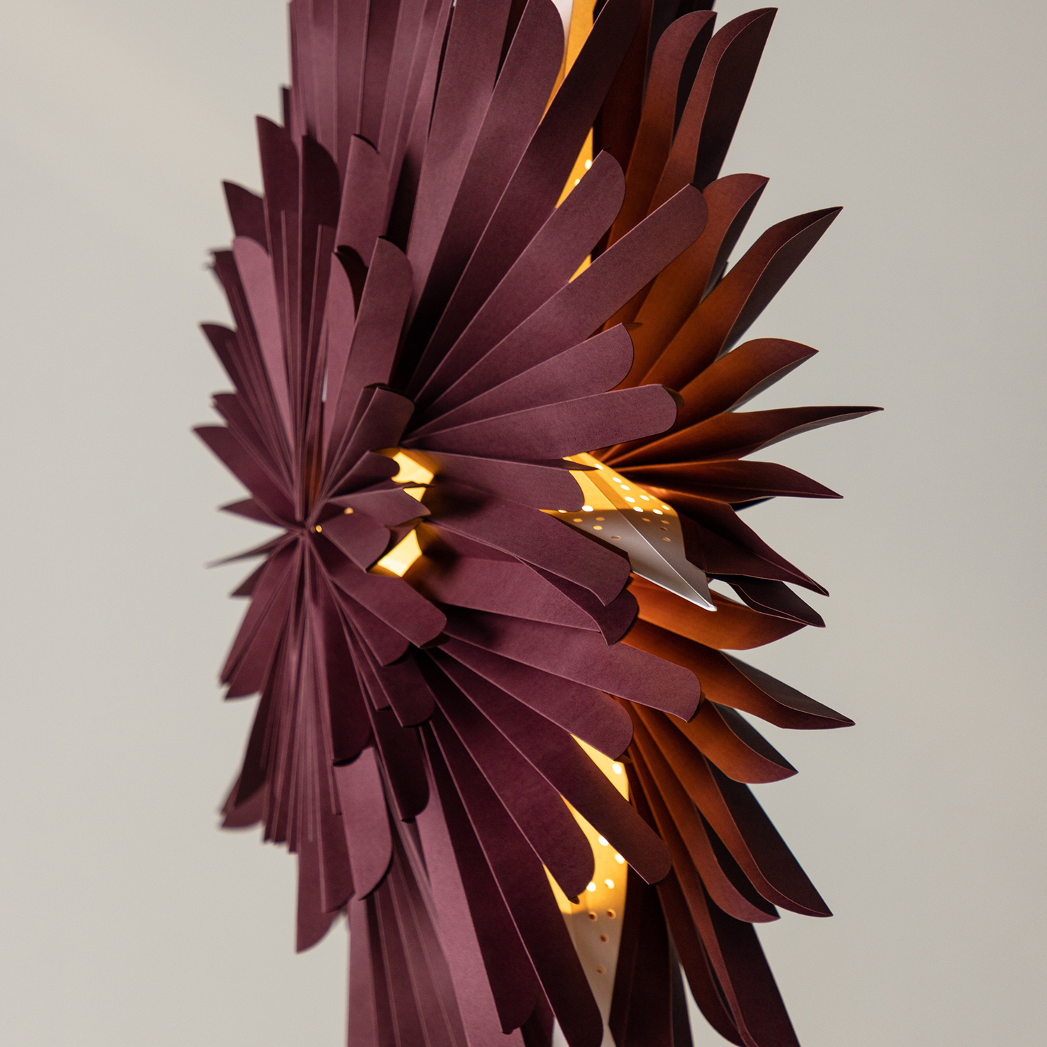 Sälen 80cm Pendant Lamp - Dark red /  Dark red Mörkröd, 80 cm
