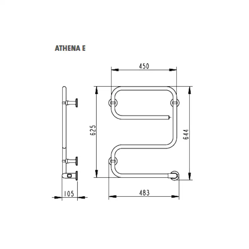 Athena 70W. 450x625 mm. Vitlack. 70W. 450x625 mm. Vitlack.