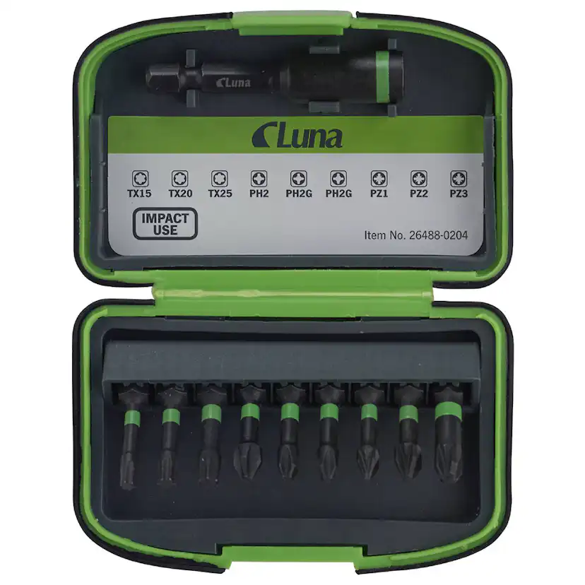 Bitssats Luna Tools 10 Delar Impact Mix