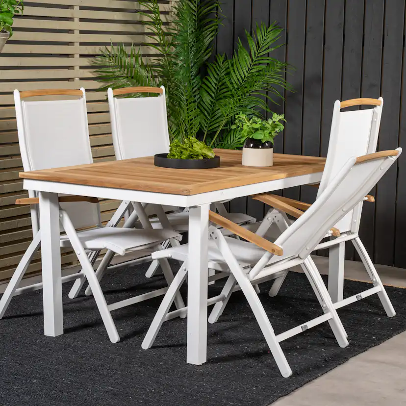 Matgrupp Venture Home Perla 160/240 med 4 Stolar