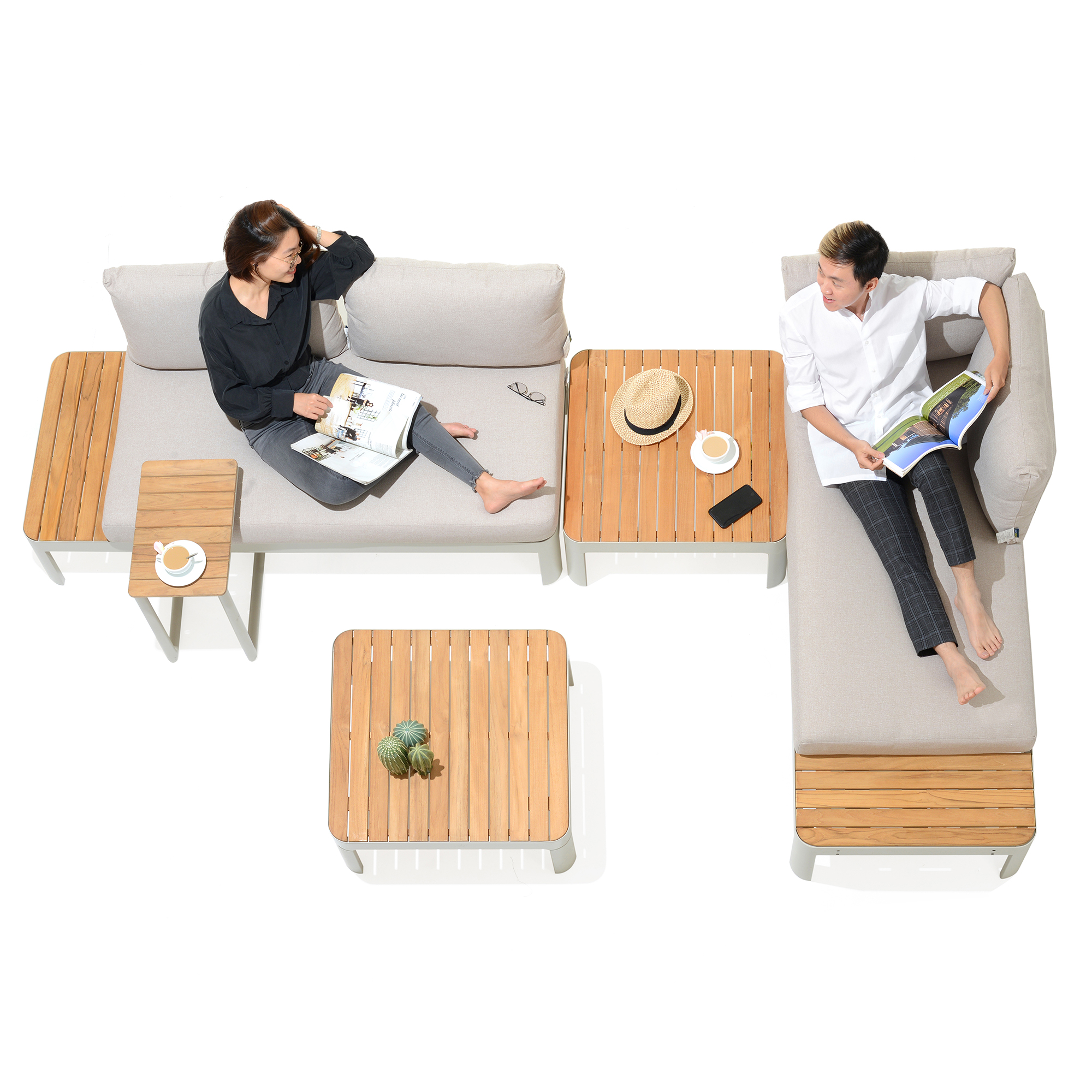 Loungegrupp LifestyleGarden Portals 4-sits med 2 bord
