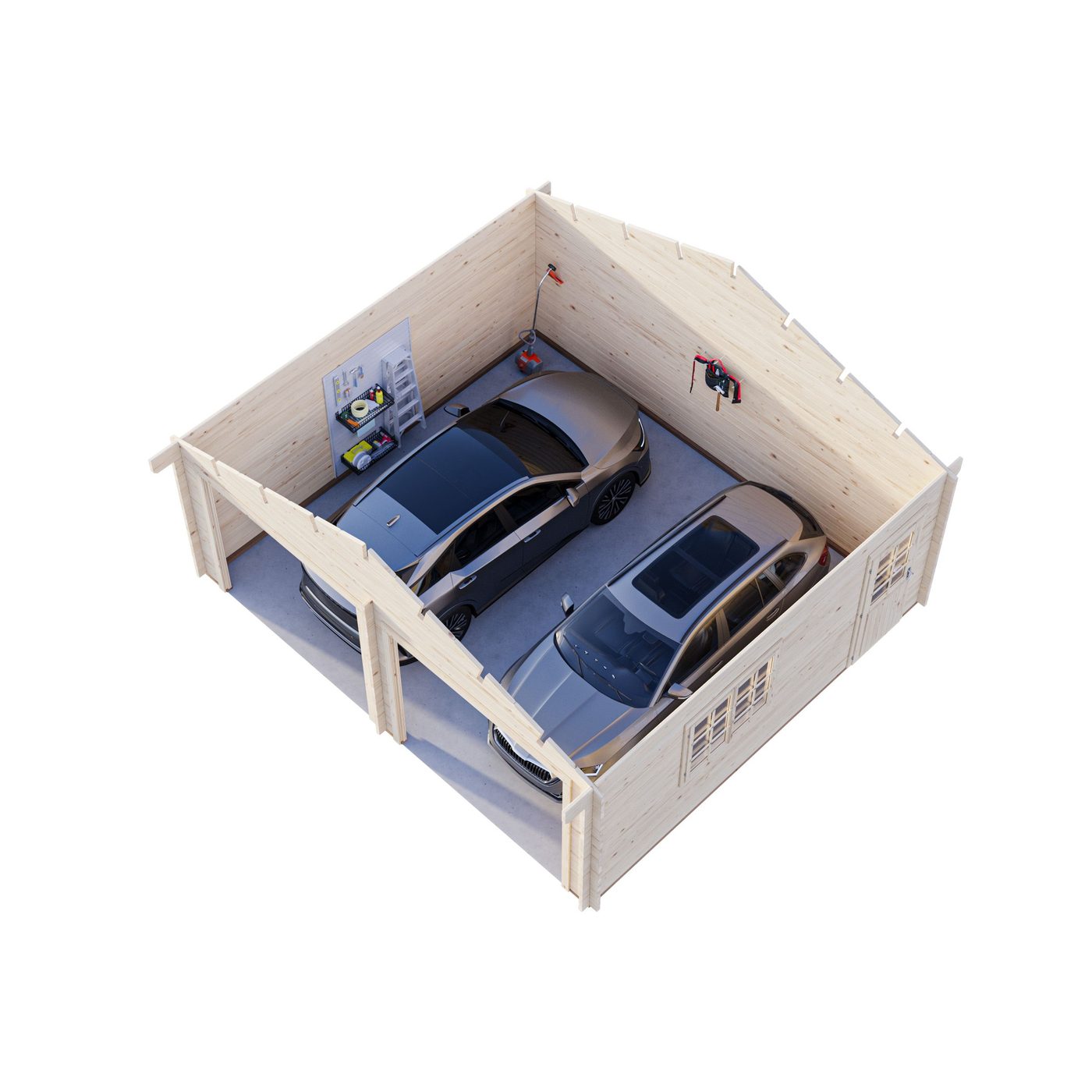 Roger 28,4 m2 kit Brun dippad