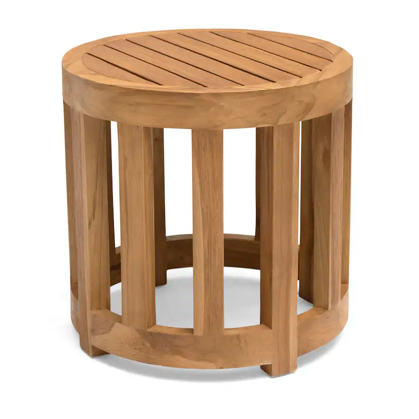 Utebord Hillerstorp Himmelsnäs Rund Ø 50 cm Teak Träbord