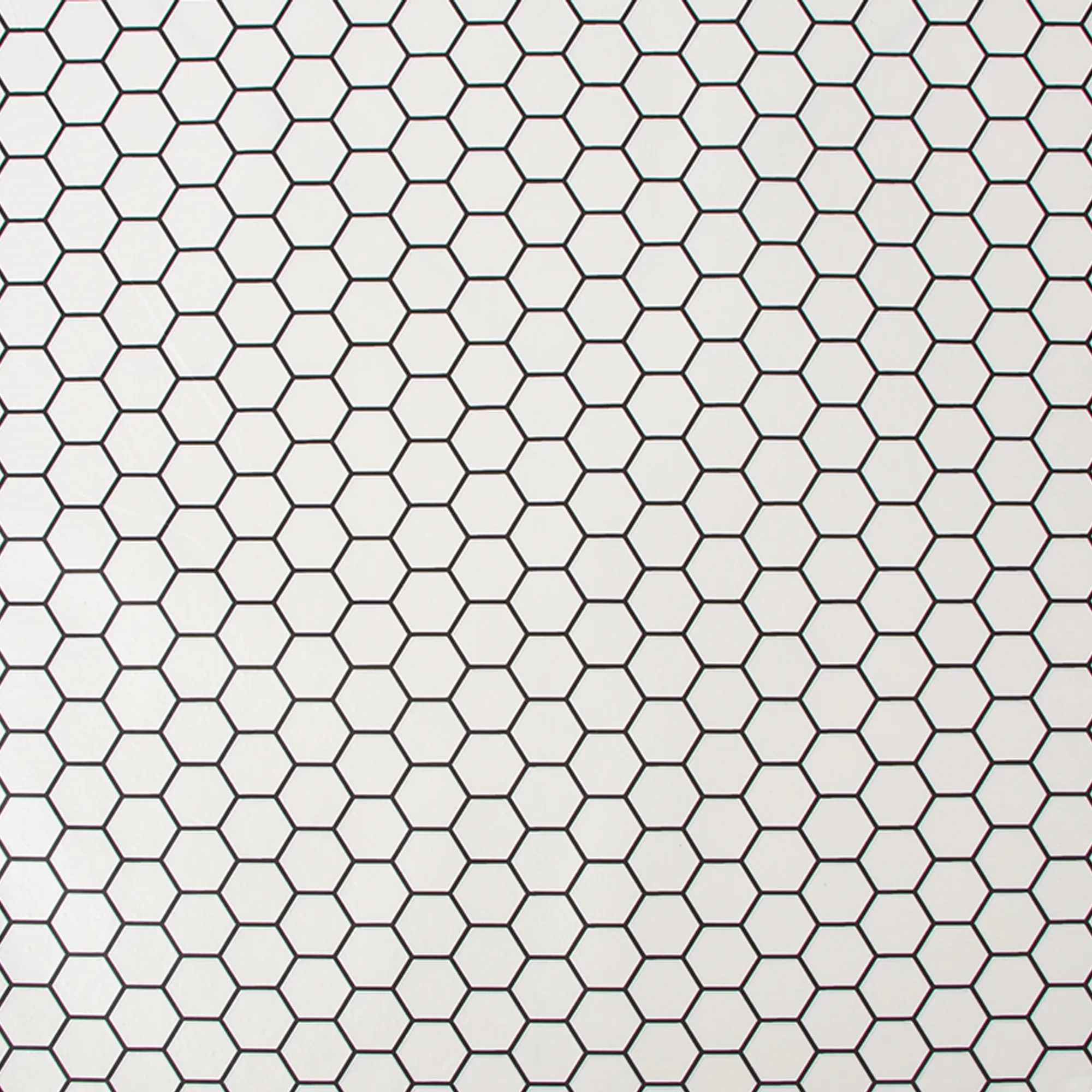 Tapet Contour Hexagon Lattice Vit