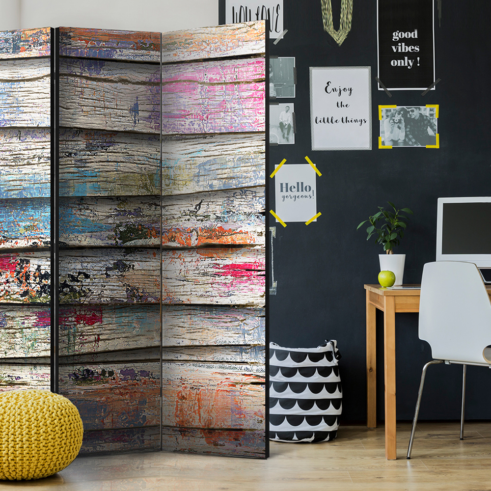 Rumsavdelare Arkiio Colourful Wood 135x172 cm