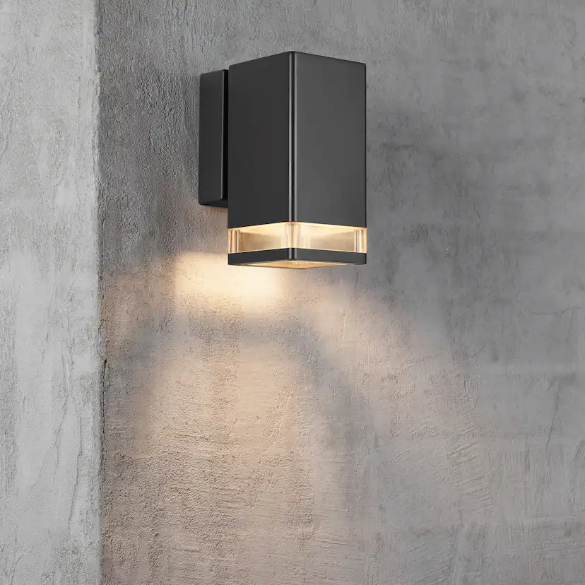 Vägglampa Nordlux Elm Svart Utebelysning Vägg