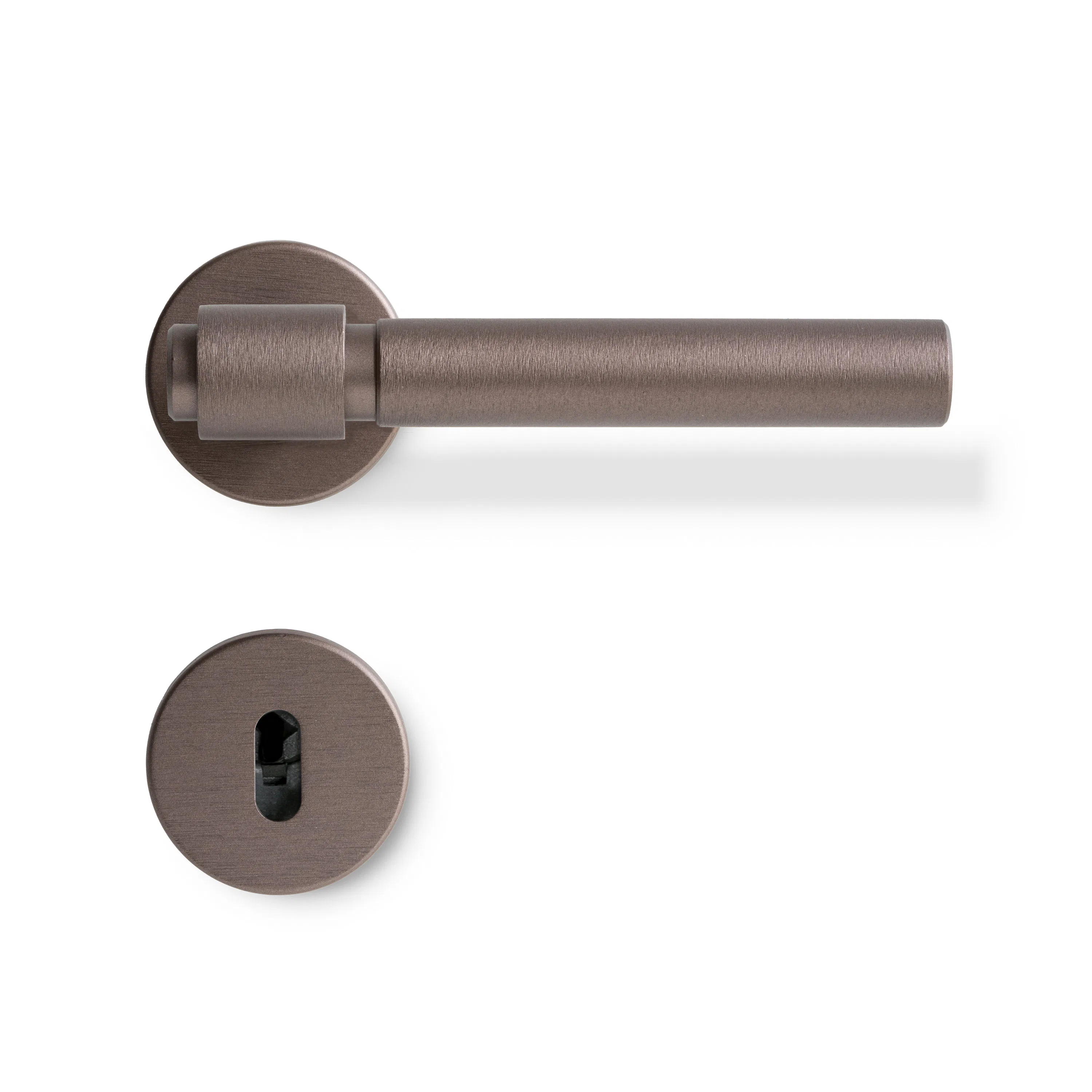Dörrhandtag Beslag Design Helix 200 Plain med Nyckelskylt