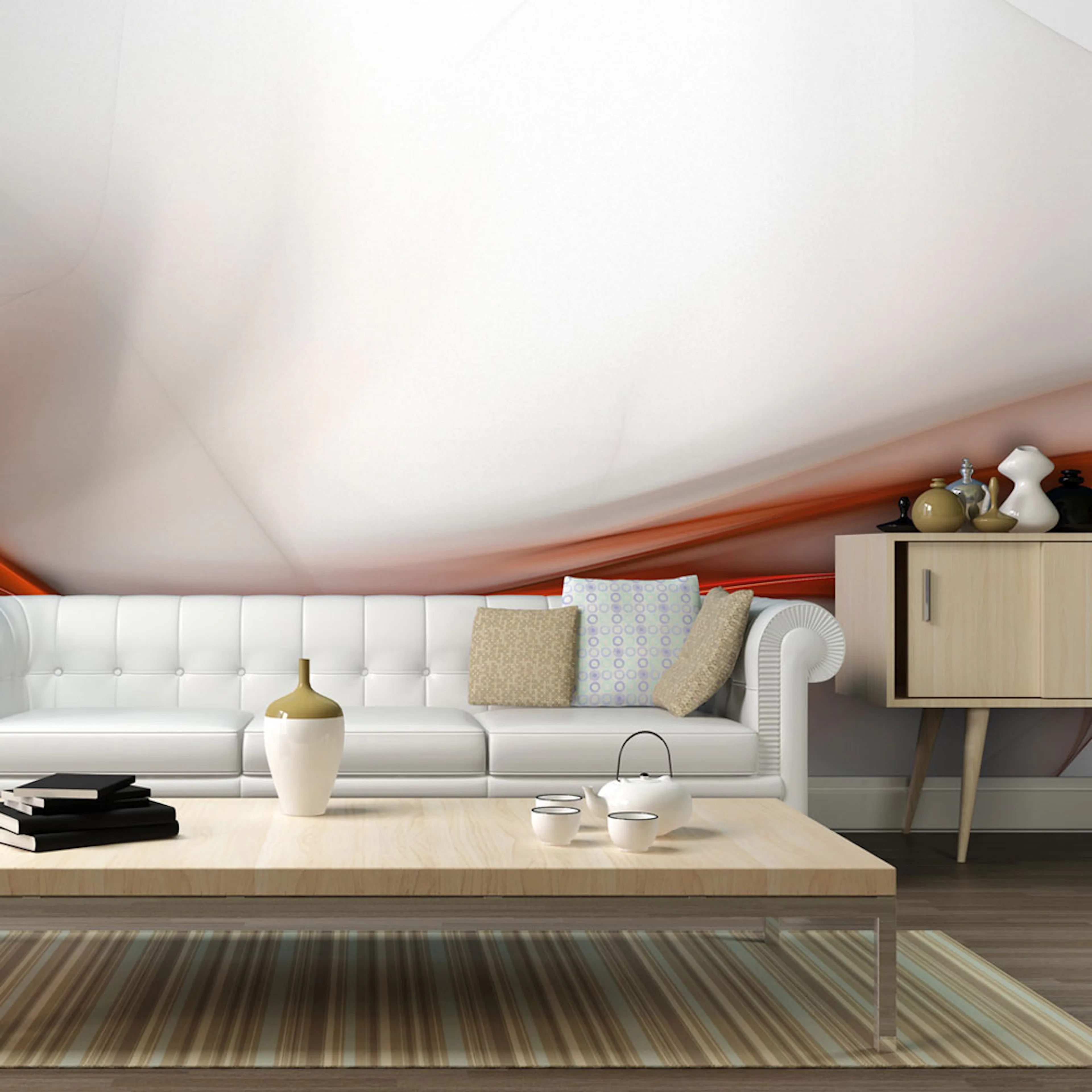 Fototapet Arkiio Elegant Orange Design