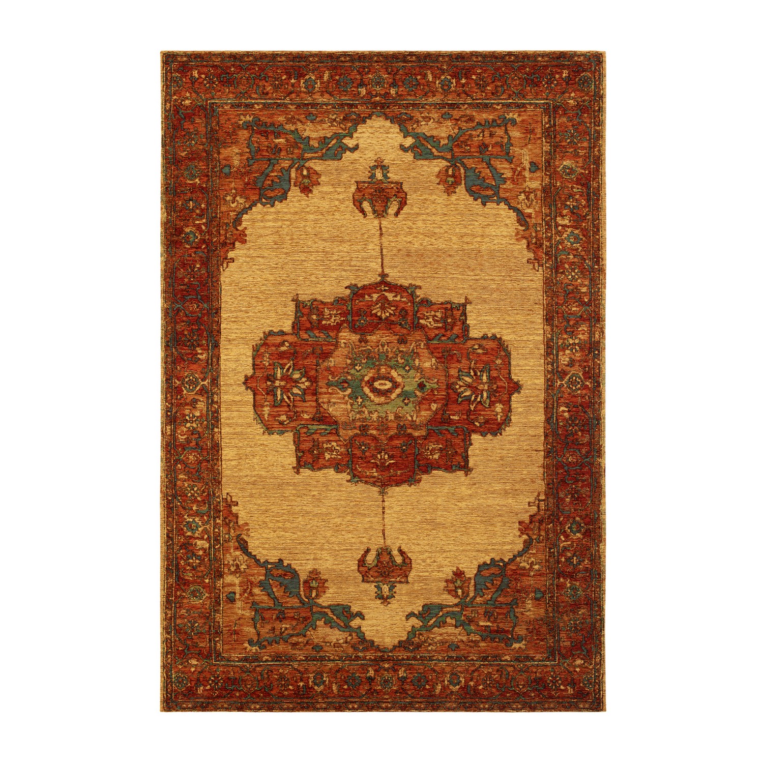 Orientalisk Matta KM Carpets Mewar Medaljong Multi