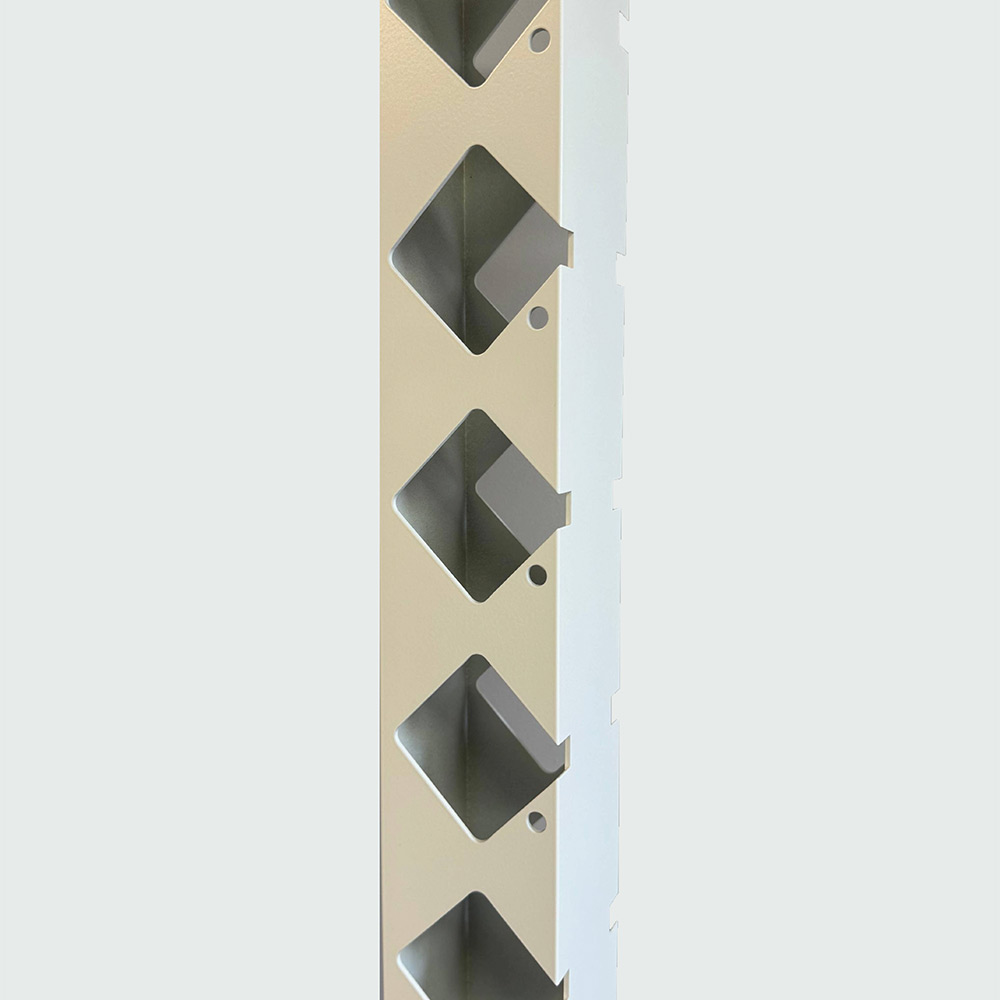 Staketstolpe Bolmen 1680mm Hörnstolpe 45grader Vit Höjd: 1680 mm, Vit