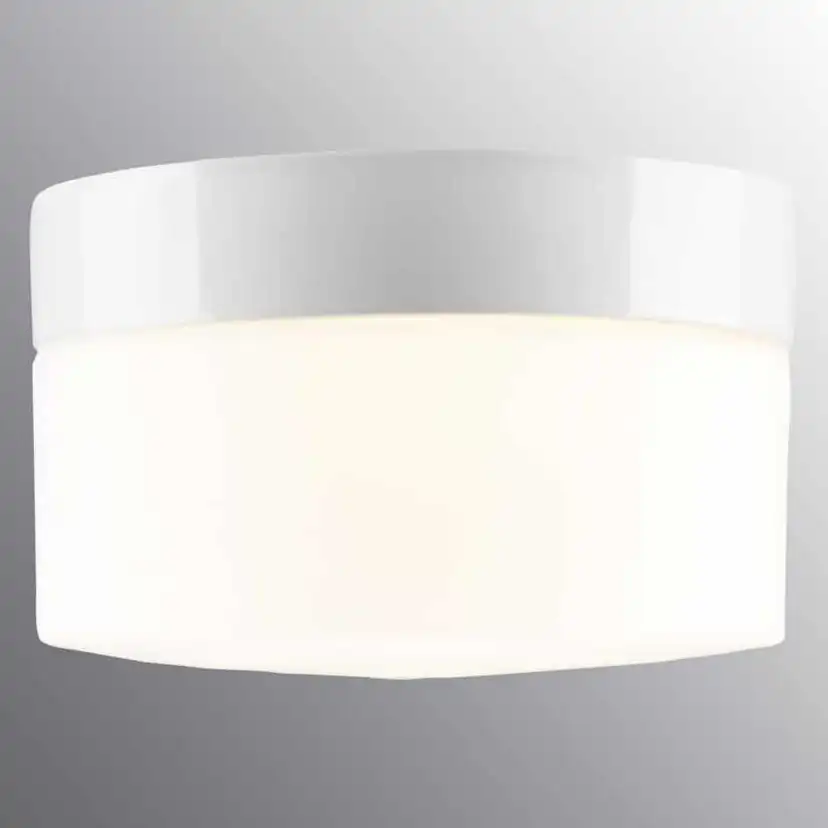 Vägg-/Taklampa Ifö Electric Opus 200H Vit IP44 Rak 12W LED
