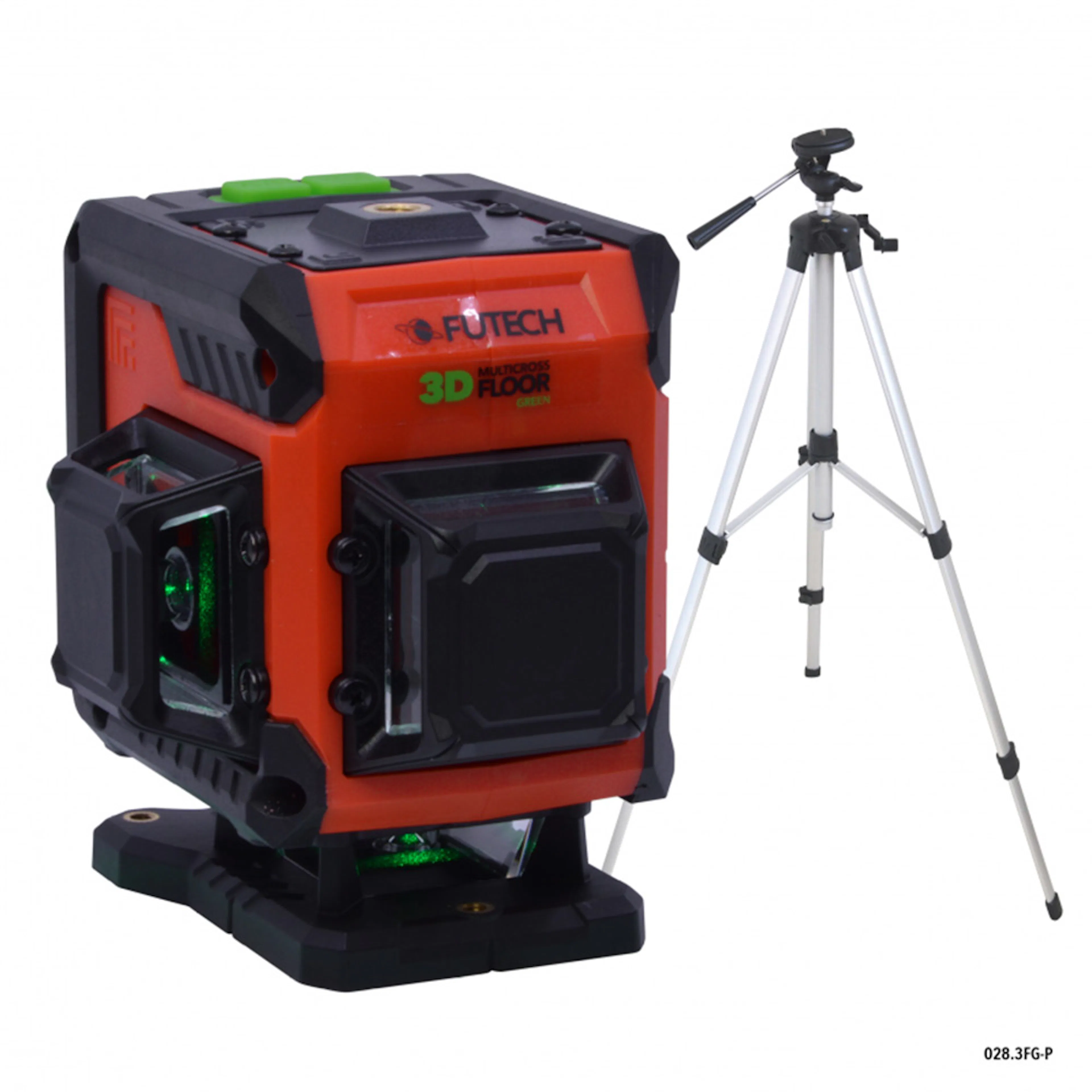 Multilinjelasersats Futech Grön MC3D Floor Tripod Med Väska