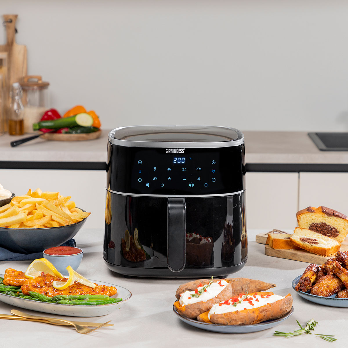 Digital Luftfritös Princess 6 L 1500W 182244