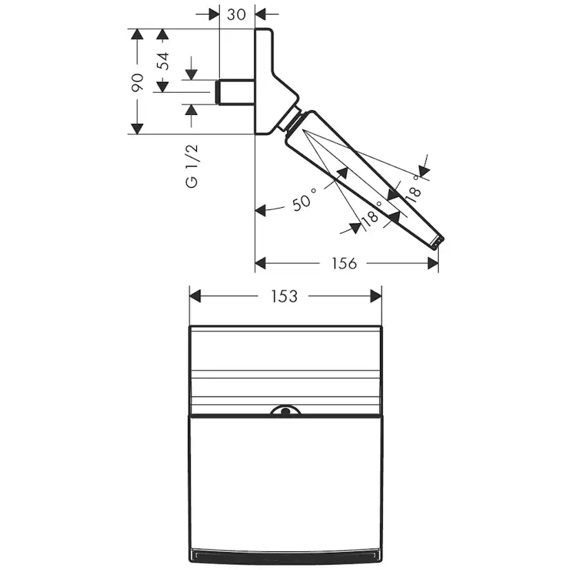 Huvuddusch Hansgrohe Raindance Rainfall 150 Stream