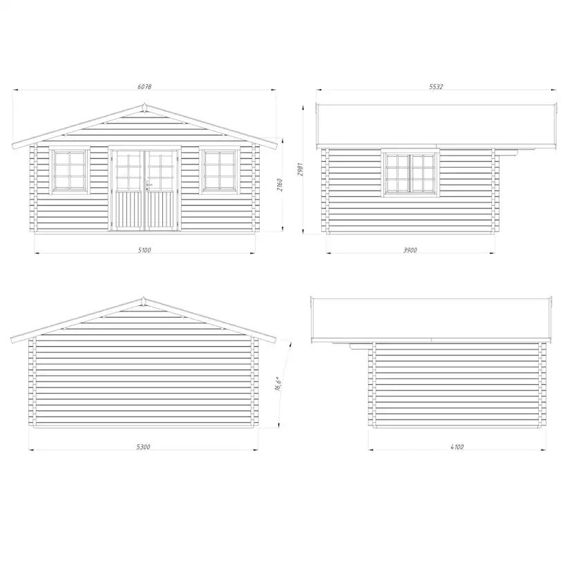 Stuga Palmako Helena 19,9 m2