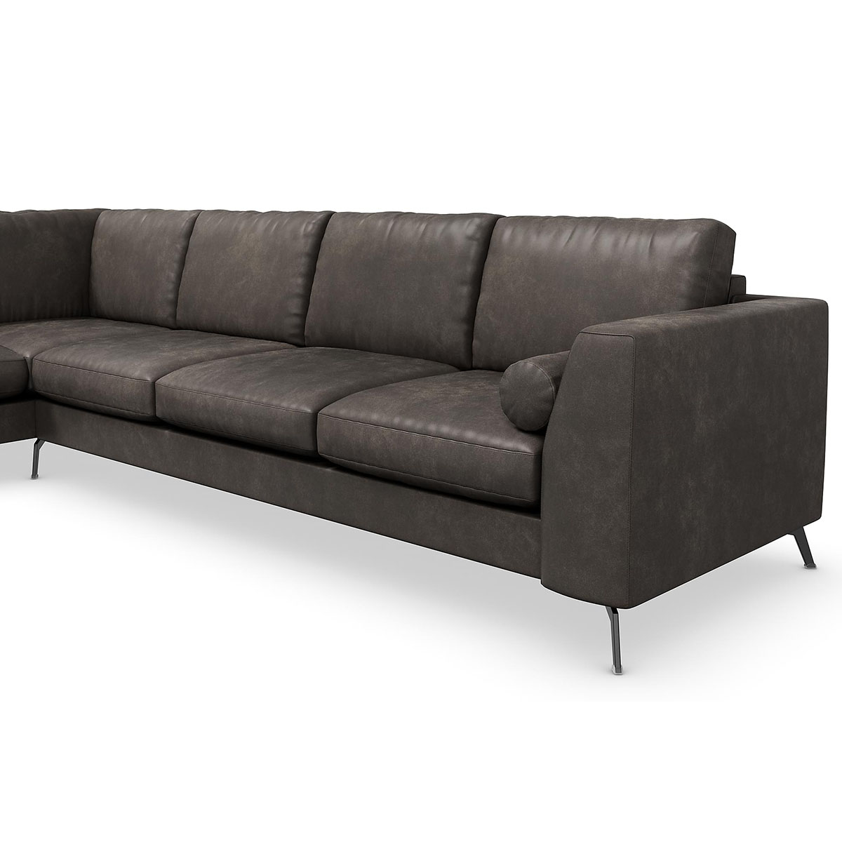 Ocean Lyx 4-sits Soffa med Schäslong Vänster Svart