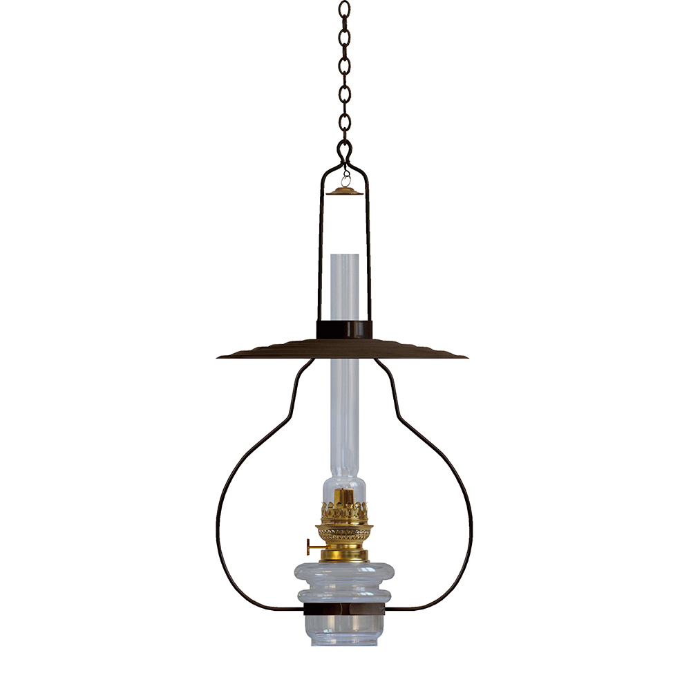 Fotogenlampa Karlskrona Lampfabrik Lyckeby Svart