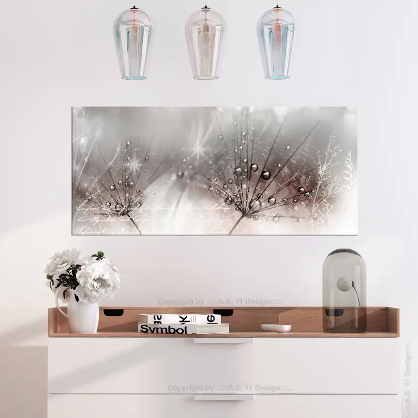 Tavla Arkiio Drops Of Dew Pink Wide 100x45