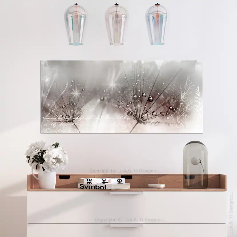 Tavla Arkiio Drops Of Dew Pink Wide 100x45