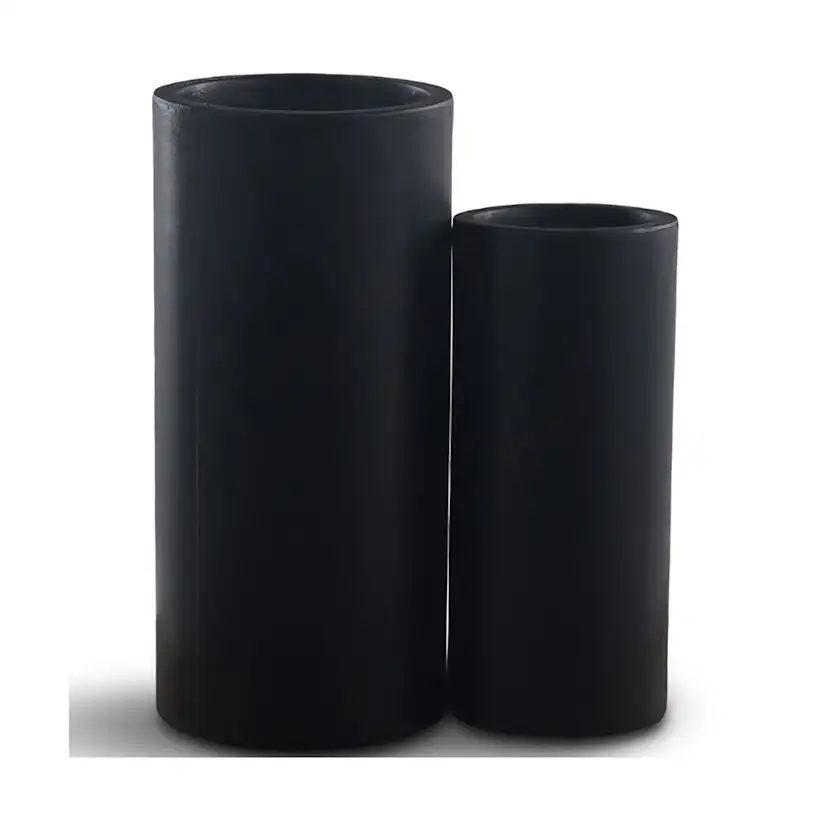 Ytterkrukor Lyfco Hög & Svart 2-pack, Fiberarmerade för Svenskt Klimat