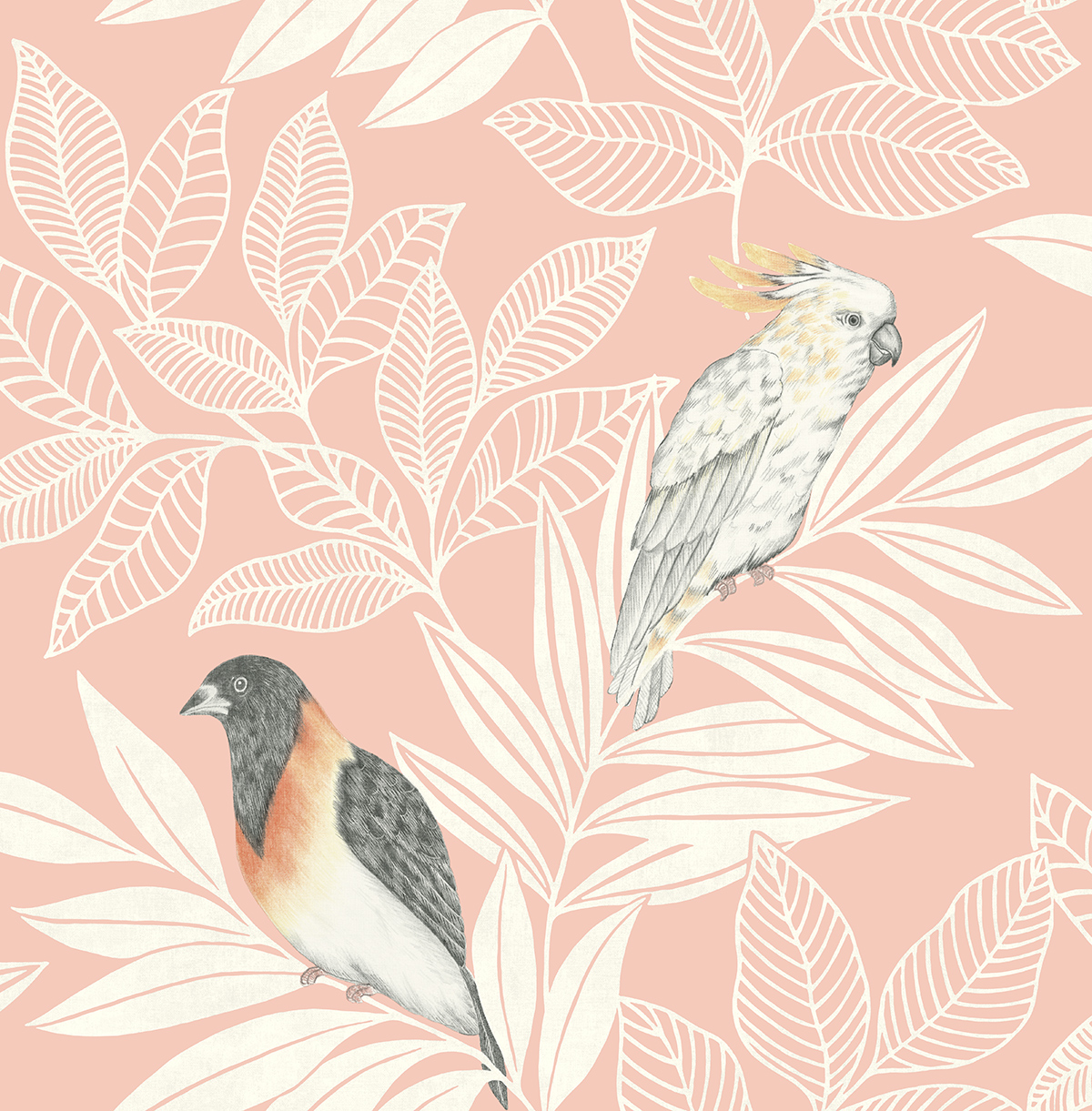 Tapet Wallquest Boho Rhapsody RY30101, Mönstrad Rosa