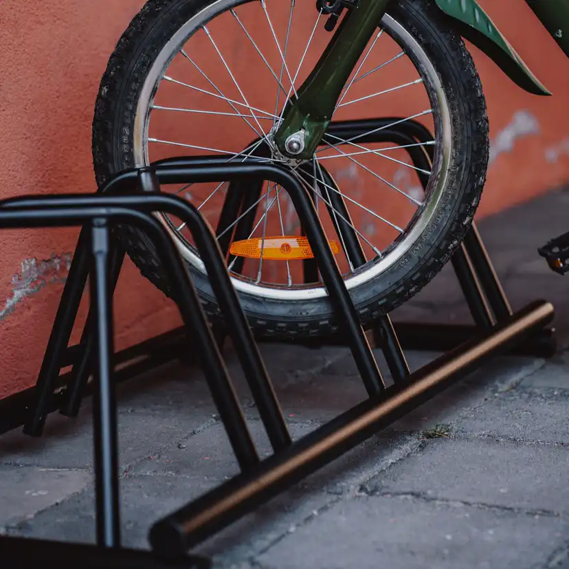 153 Cykelställ 3-platser. Svart Svart