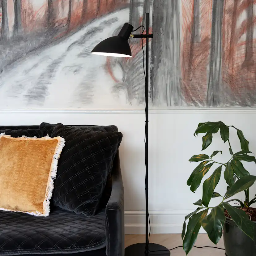 Golvlampa Halo Design Metropol 1-Arm E27