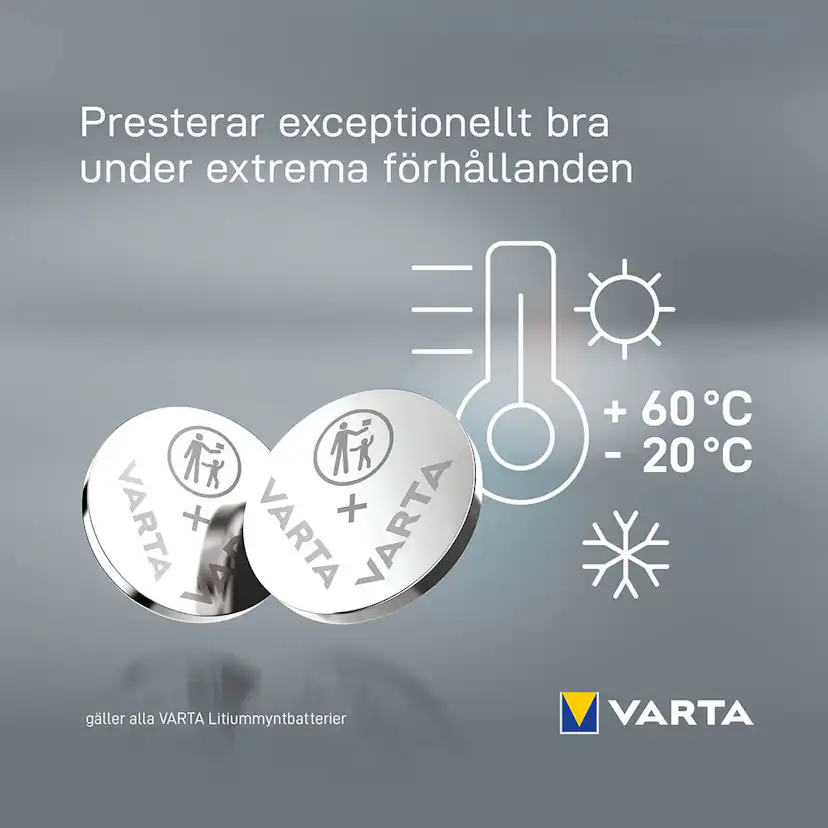 Batteri VARTA Litium CR2016 2-Pack
