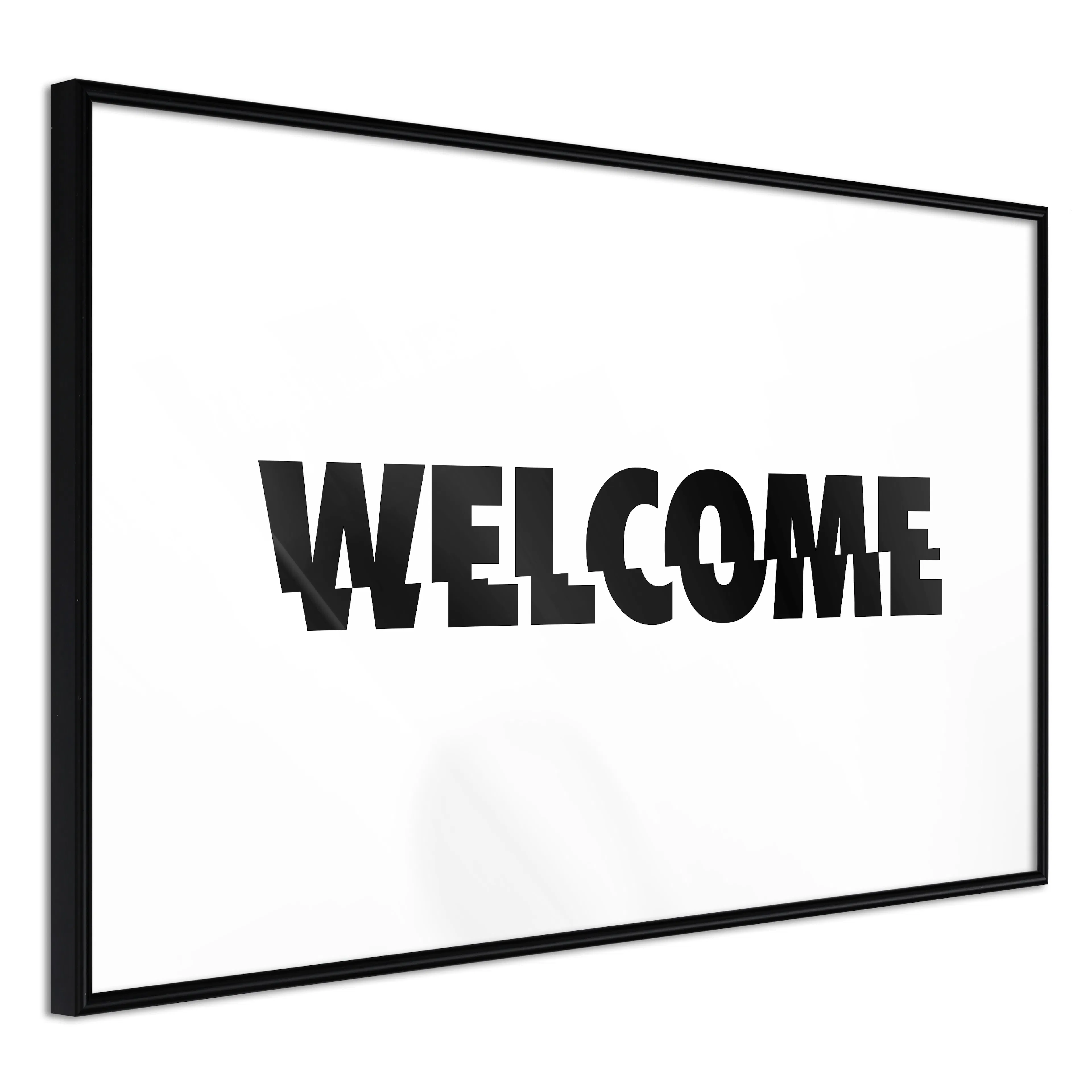 Affisch - Welcome [Poster] 60x40 Svart ram, 60x40 cm