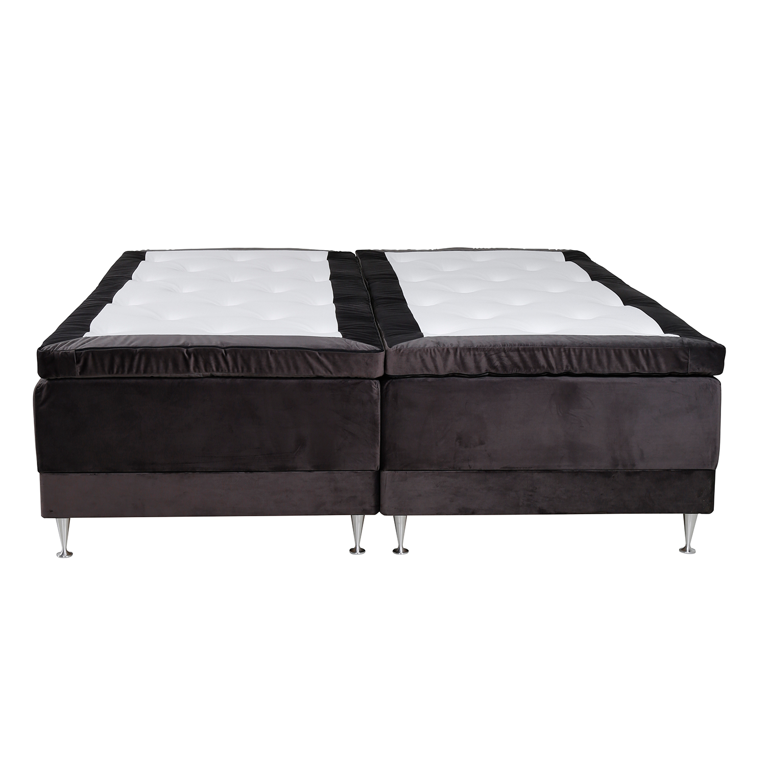 Ställbar Kontinentalsäng Venture Home Vansbro 180x200 Mörkgrå Sammet