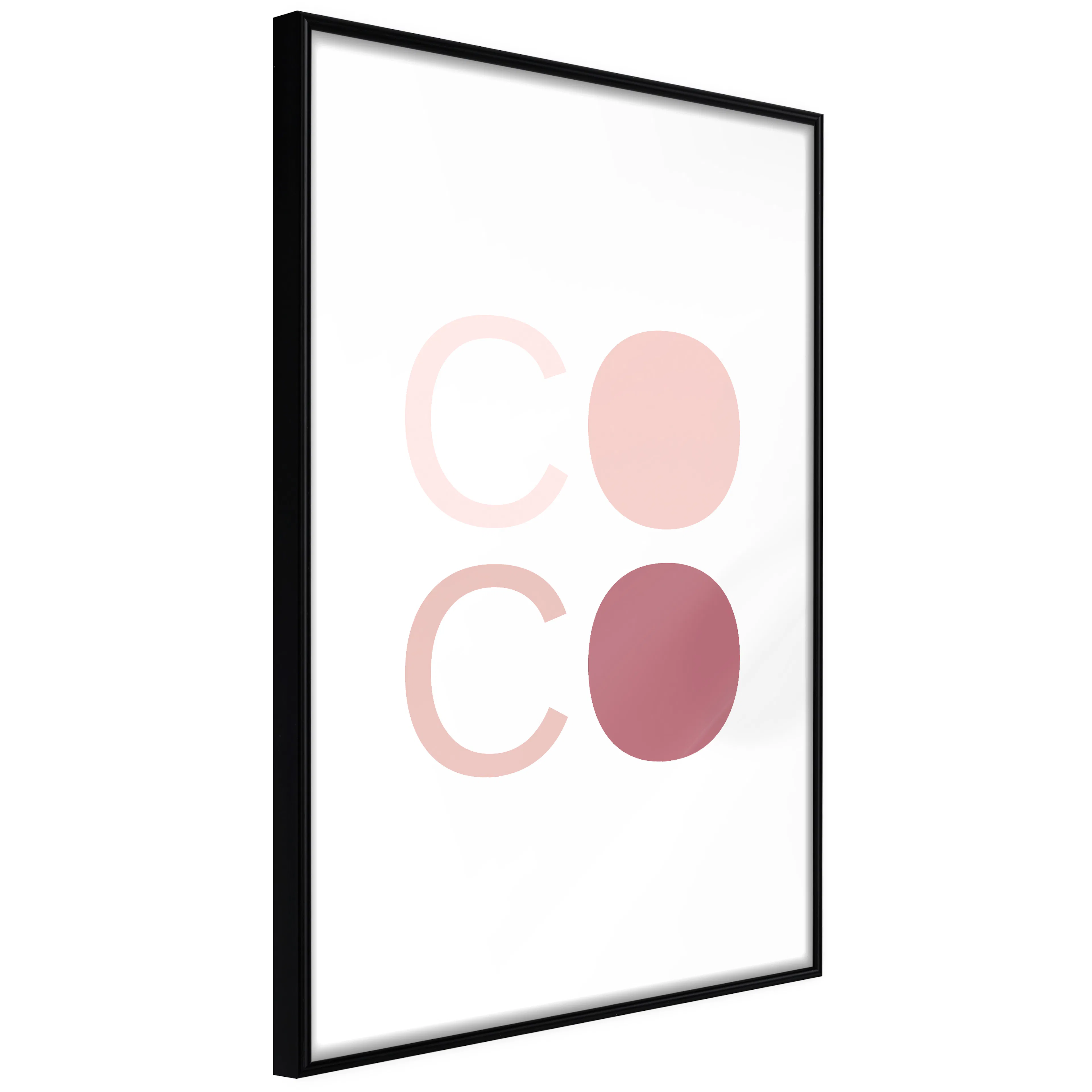 Affisch - Pink Coco [Poster] 40x60 Svart ram, 40x60 cm